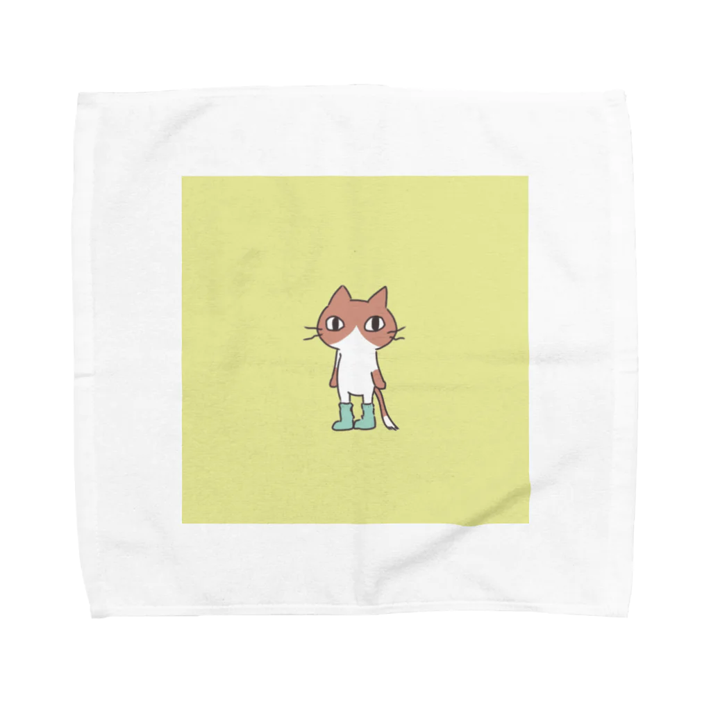 batako.のハチワレ赤猫 Towel Handkerchief