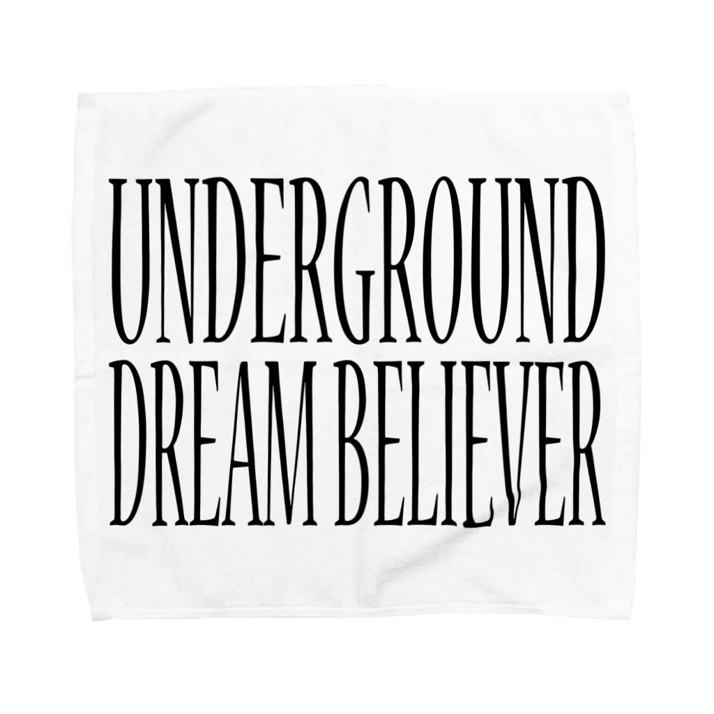 BLACK SHEEP ORIGIN SUZURI SHOPのUNDERGROUD DREAM BELIEVER Towel Handkerchief