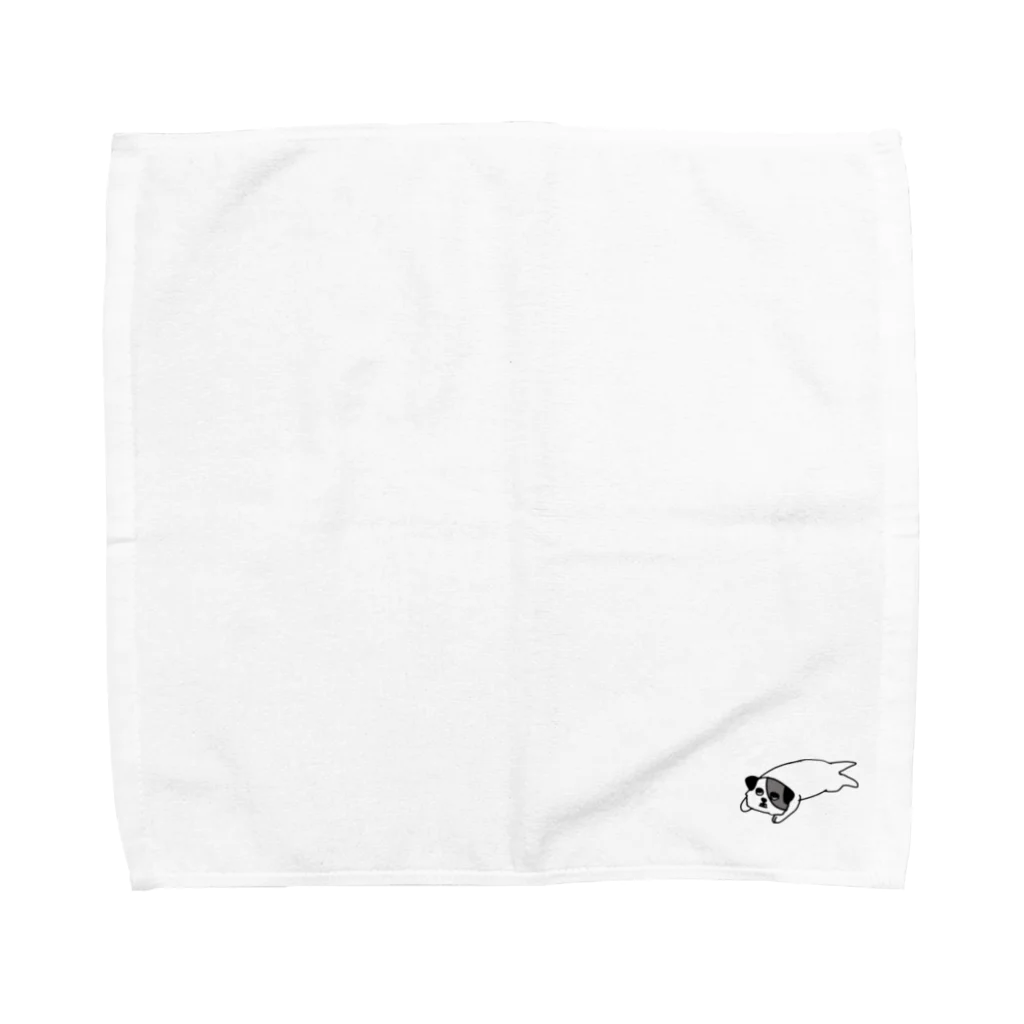 CafePocoのしゃくれ犬ポコ Towel Handkerchief
