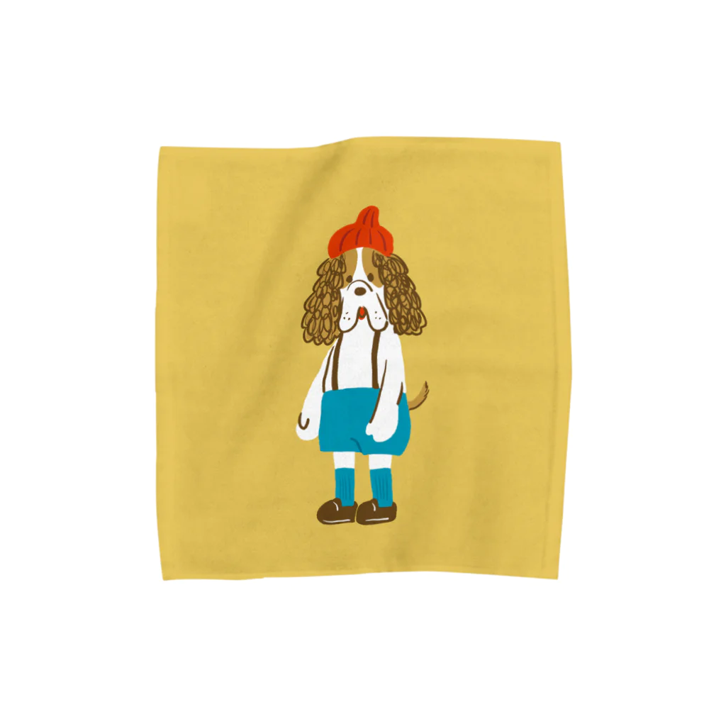 ヒゲノジョウのスパニエル坊や Towel Handkerchief