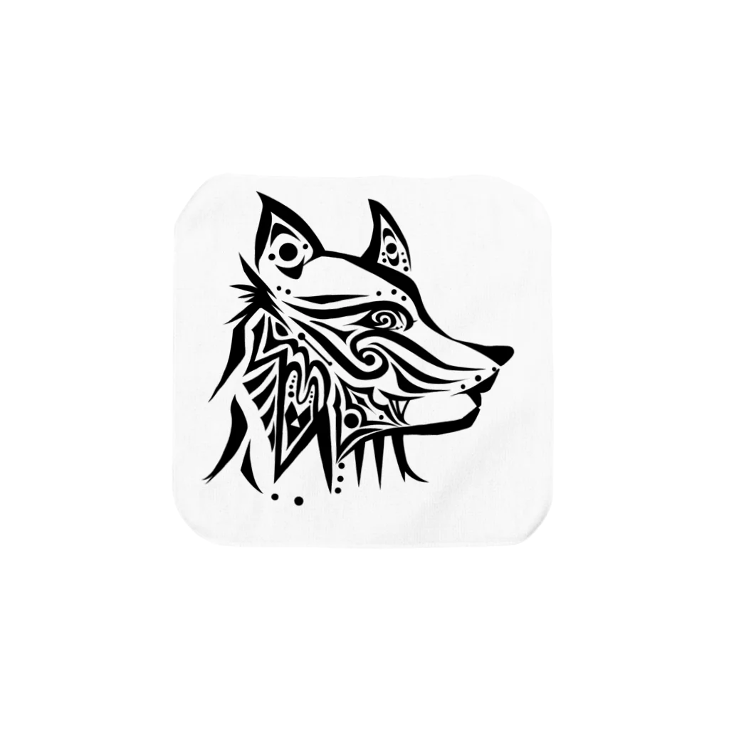 Starlit Brew（創作ショップ）のただシンプルなきつねさん Towel Handkerchief