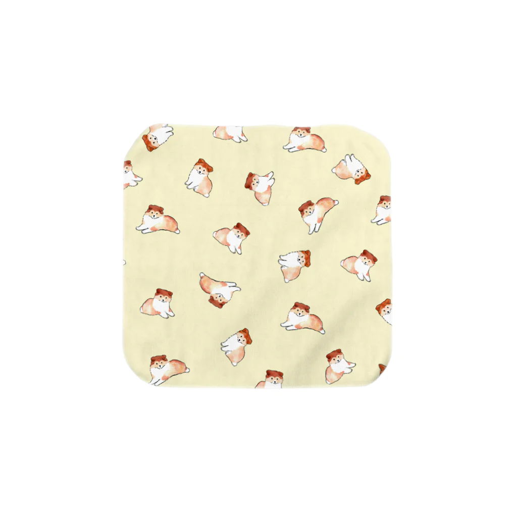 ずっこ（zucco.)のシェルティのこいぬ総柄 Towel Handkerchief
