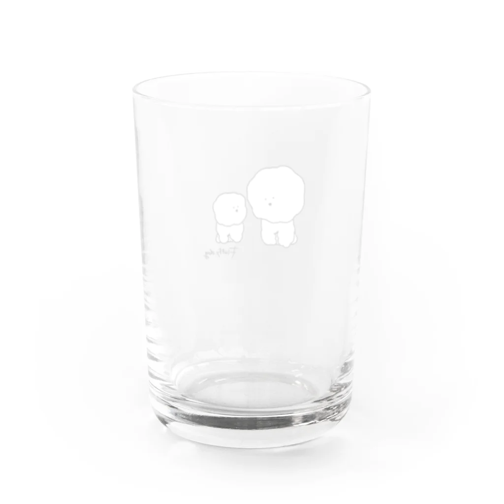 fluffy.dogのもふもふ Water Glass :back