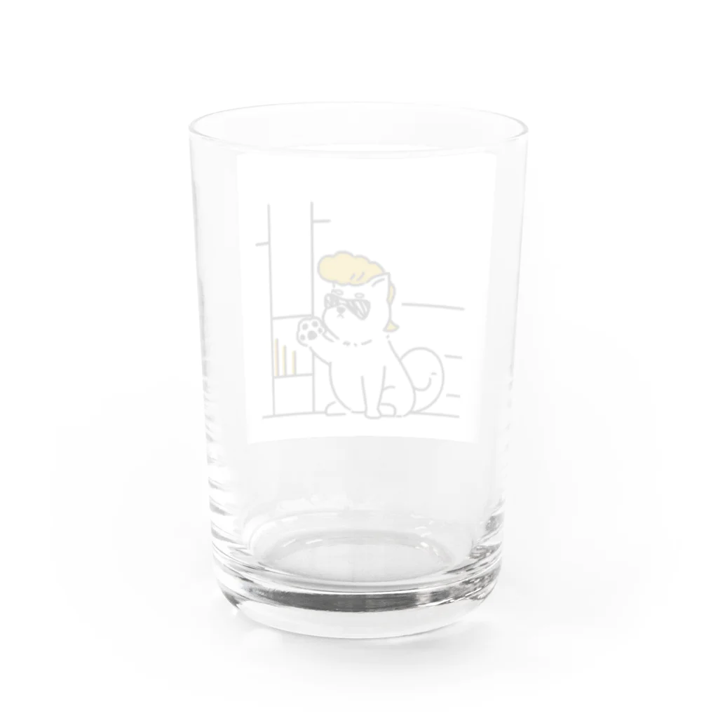 REO-REOのワンキー犬 Water Glass :back