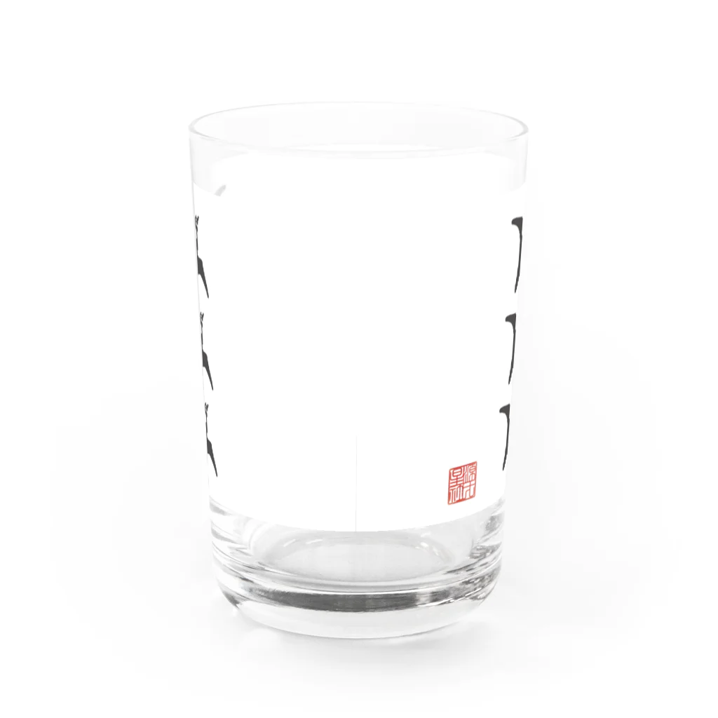 Rigelの直江兼続の部隊旗 Water Glass :back
