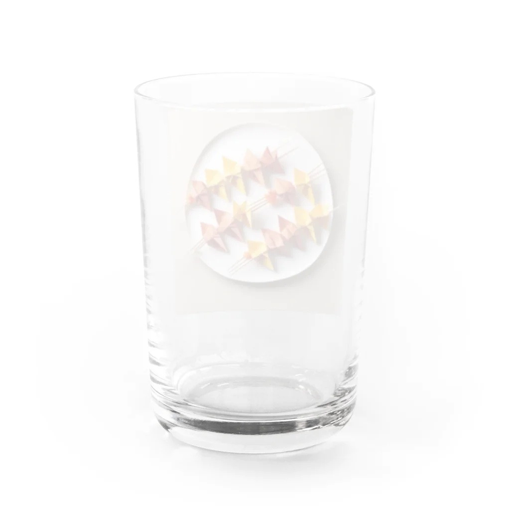 焼き鳥（折り紙風アート） Water Glass by Hamatsuki ∞ SUZURI