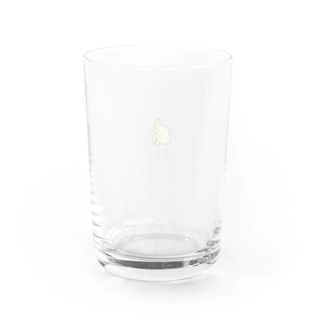 happy_hoppyの横を向いているホッピー Water Glass :back