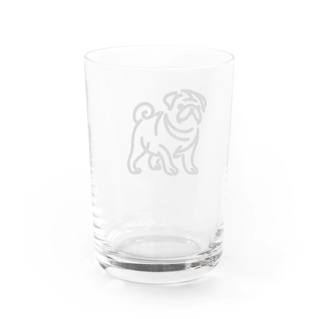 Bebezoのパグ Water Glass :back