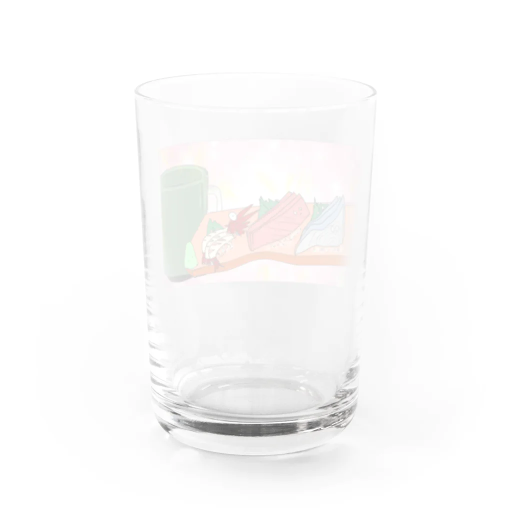 すしえもんの刺身 Water Glass :back