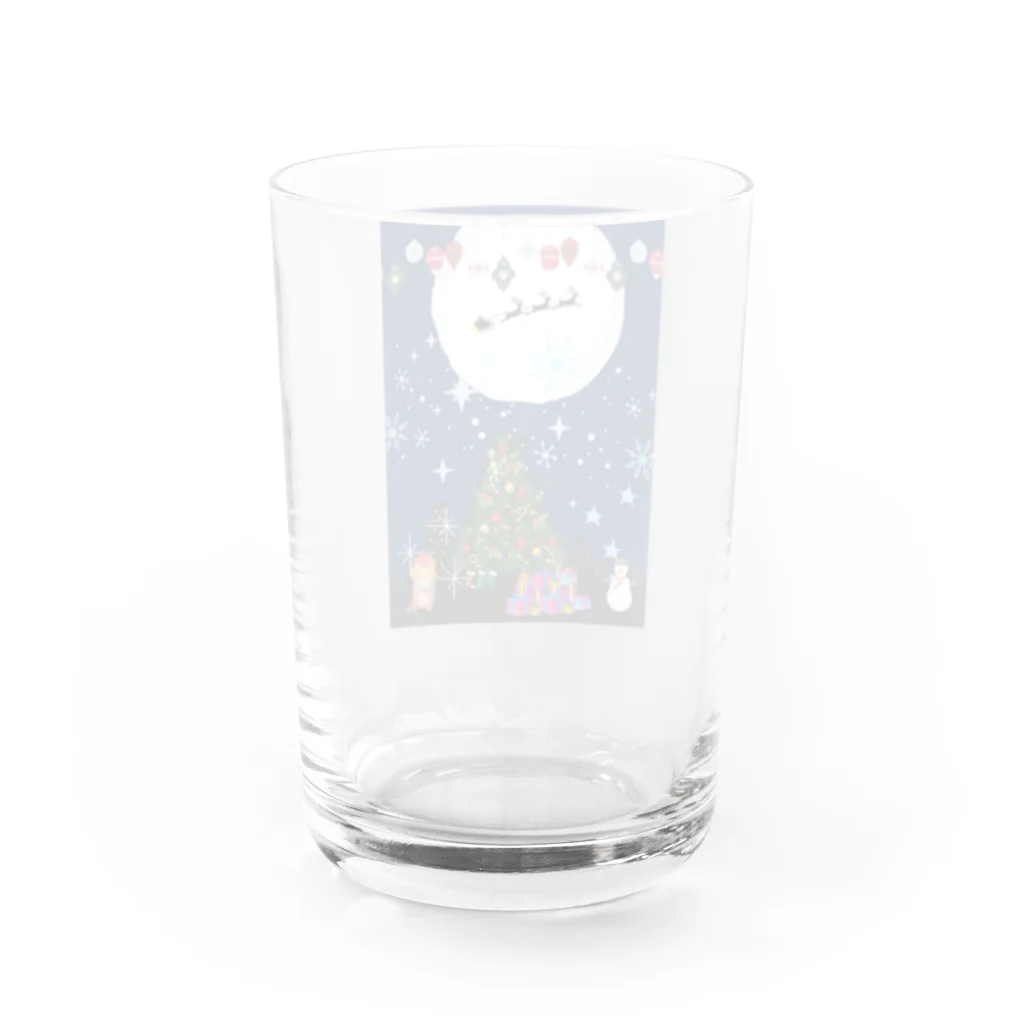 小太次郎とikka-maaの親子商店のおいらのクリスマス Water Glass :back