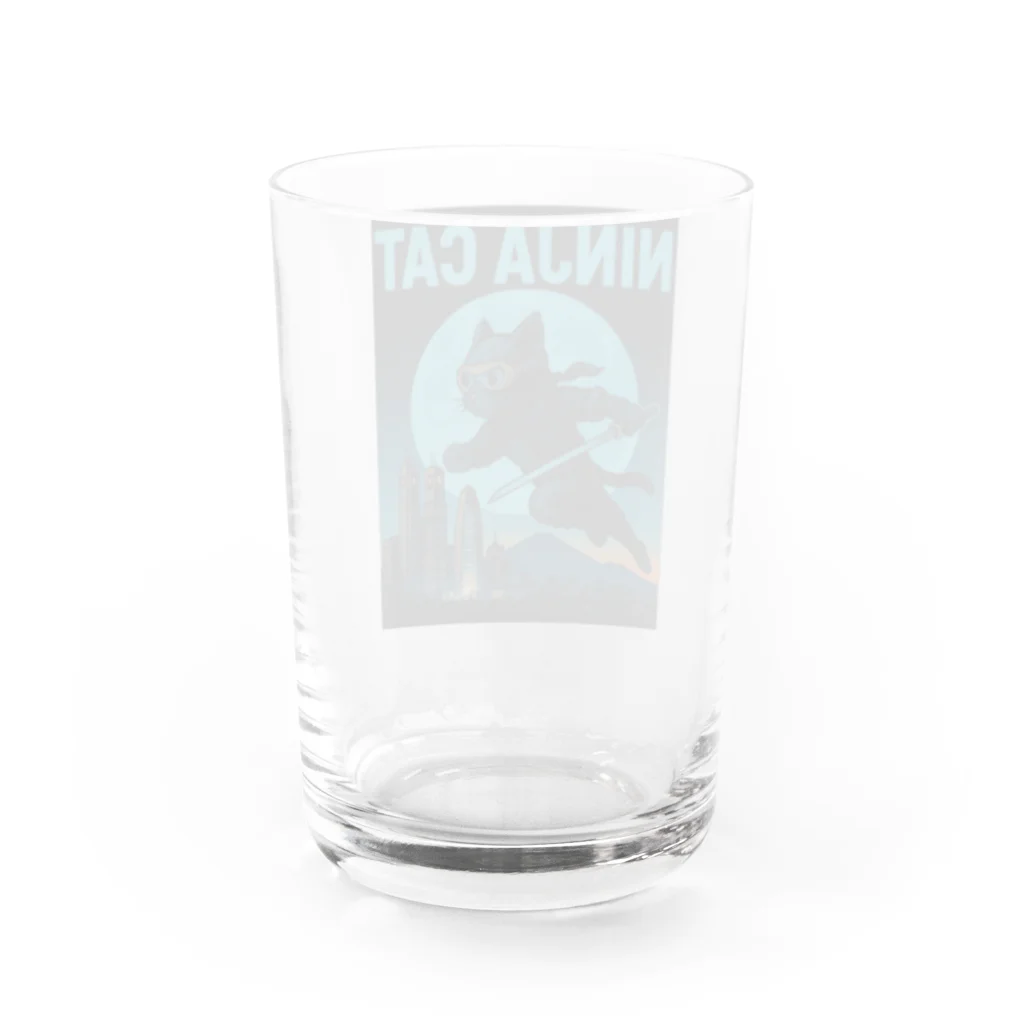 Atena-DesighnのNINJA CAT（1）忍者猫 Water Glass :back