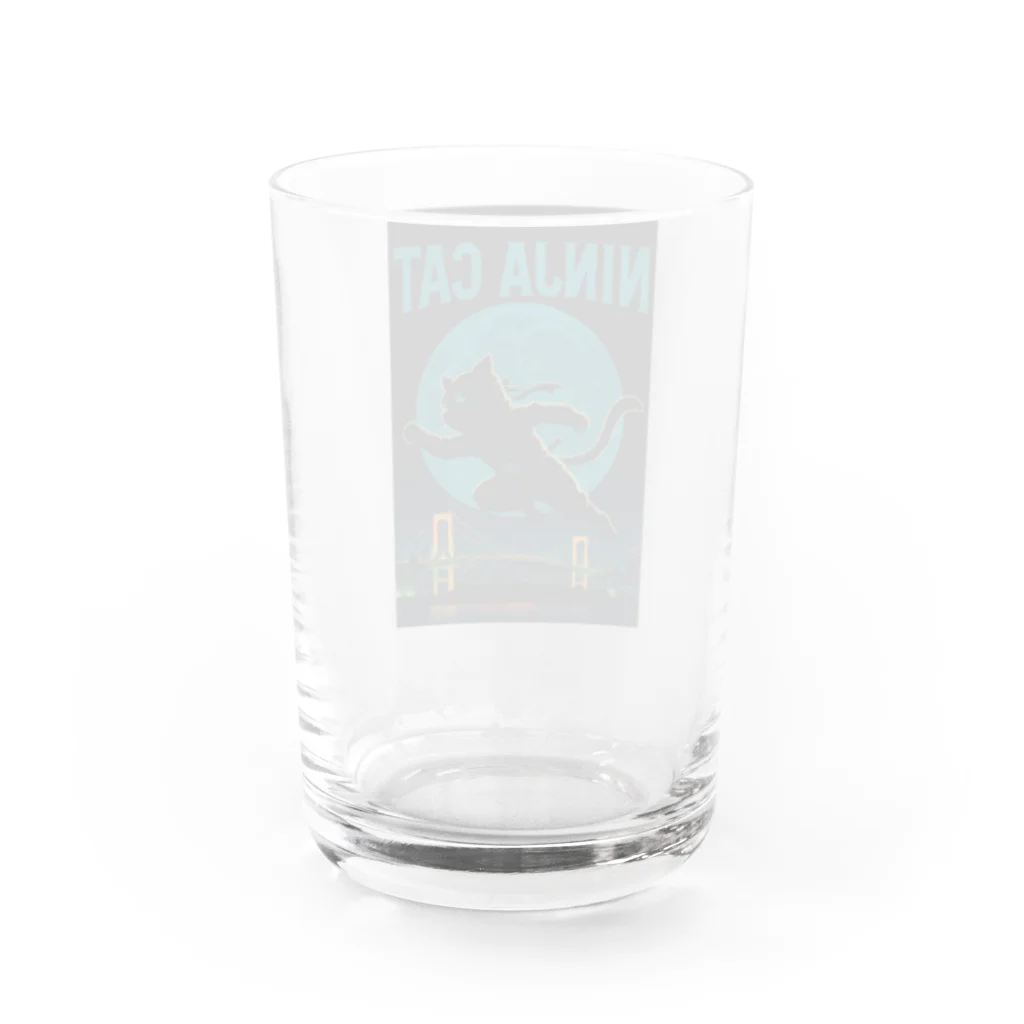 Atena-DesighnのNINJA CAT（2）忍者猫 Water Glass :back