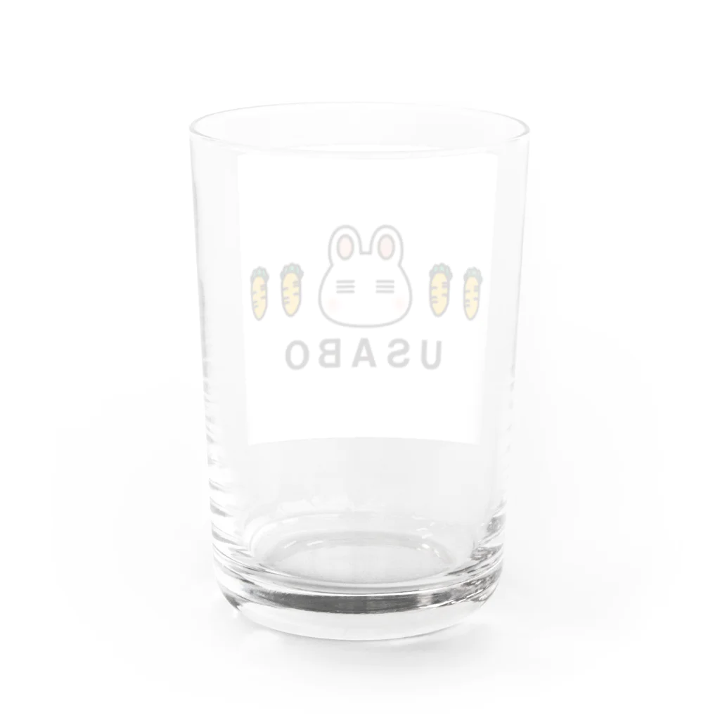 ひろねこ号＠LINEスタンプ販売中のウサボー Water Glass :back