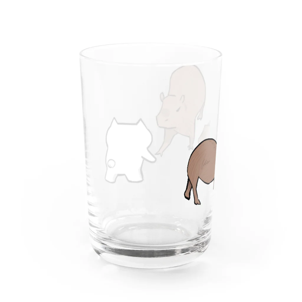 メルヘンおやじのメルとカピ Water Glass :back
