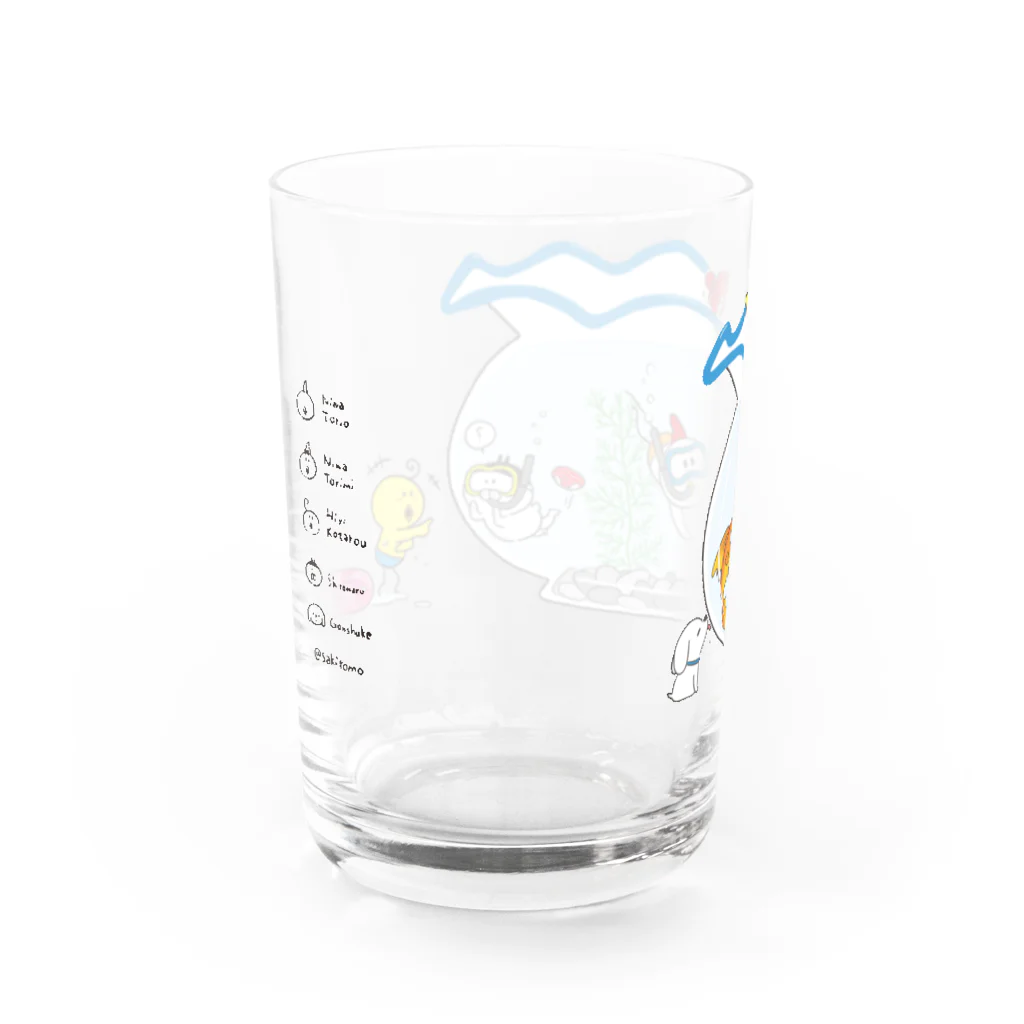 さきとも(muggy)のお店の金魚鉢DE海水浴 Water Glass :back