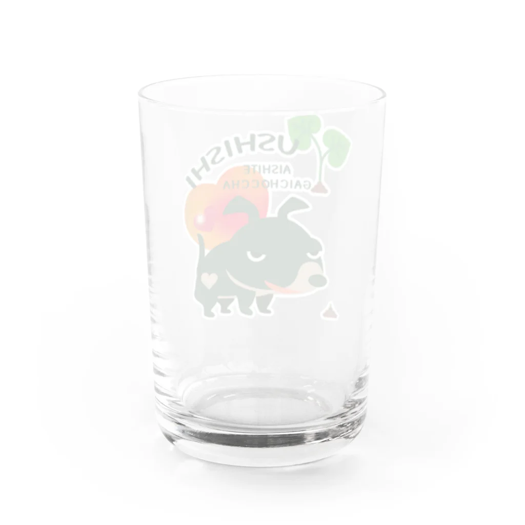 イラスト MONYAAT のCT68 愛してガイコッチャ Water Glass :back