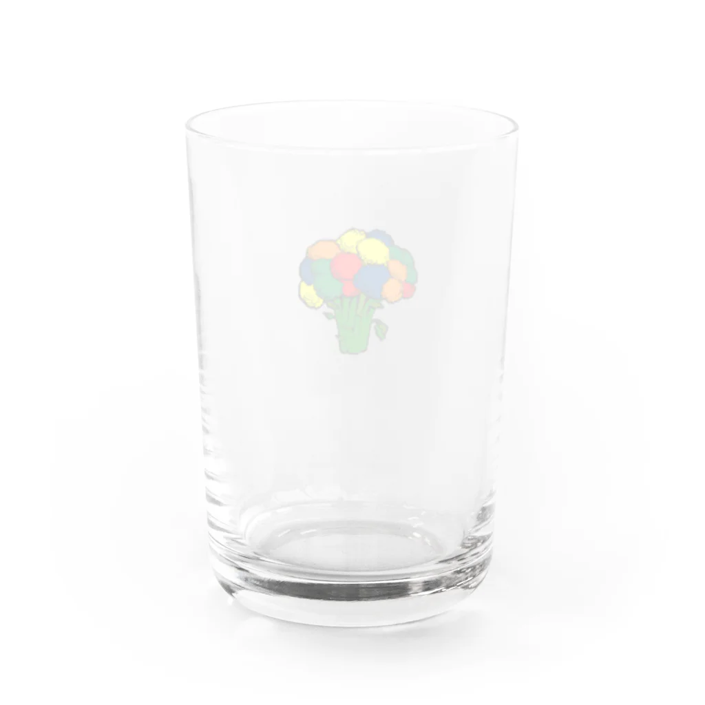 🥦ブロッコリー🥦のカラフロッコリー Water Glass :back