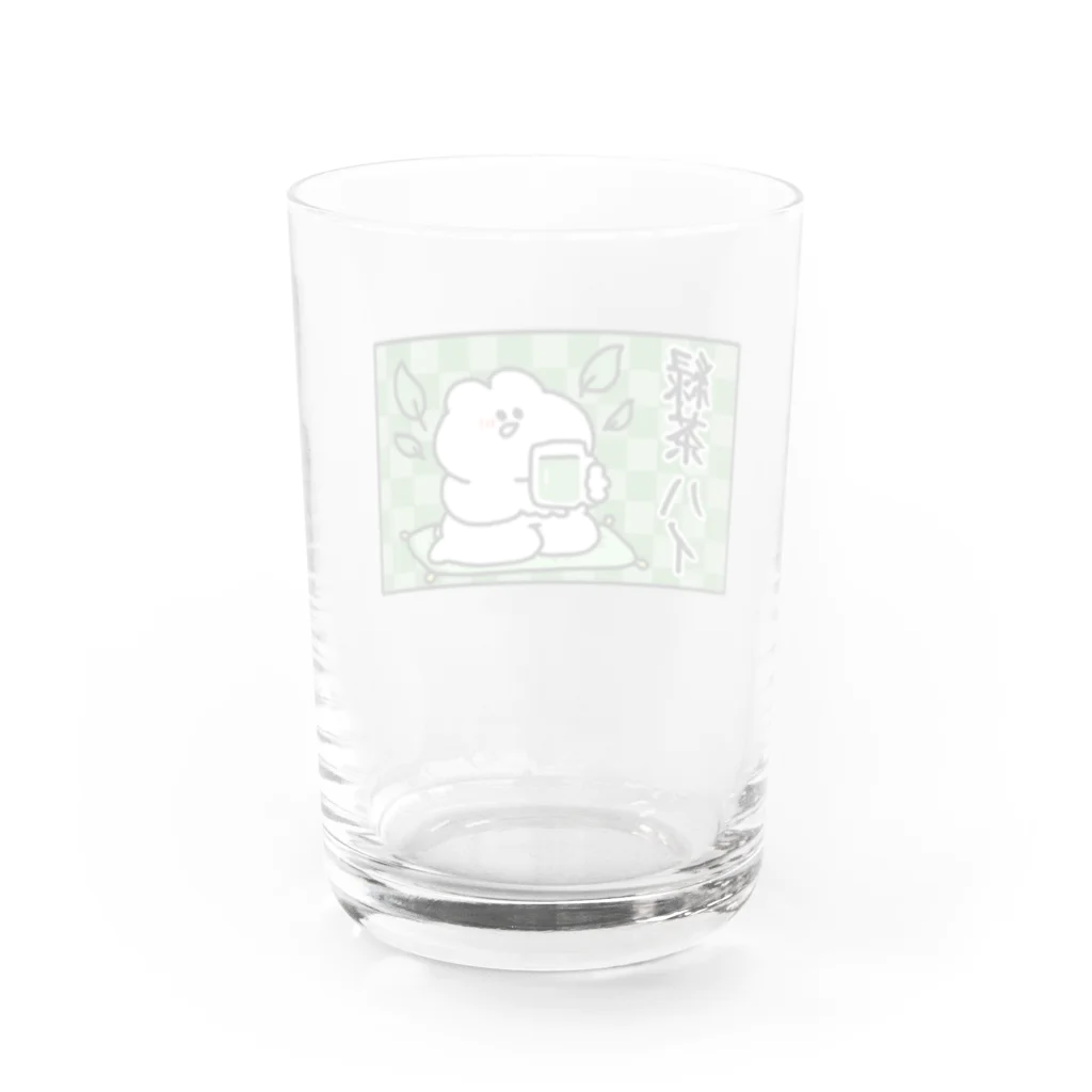 おめがちゃん屋さんの【うさぴっぴ】緑茶がだいすき Water Glass :back
