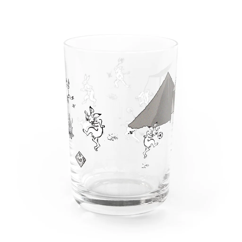 WAMI ART　ホツマツタヱ同好会の野営(キャンプ) Water Glass :back