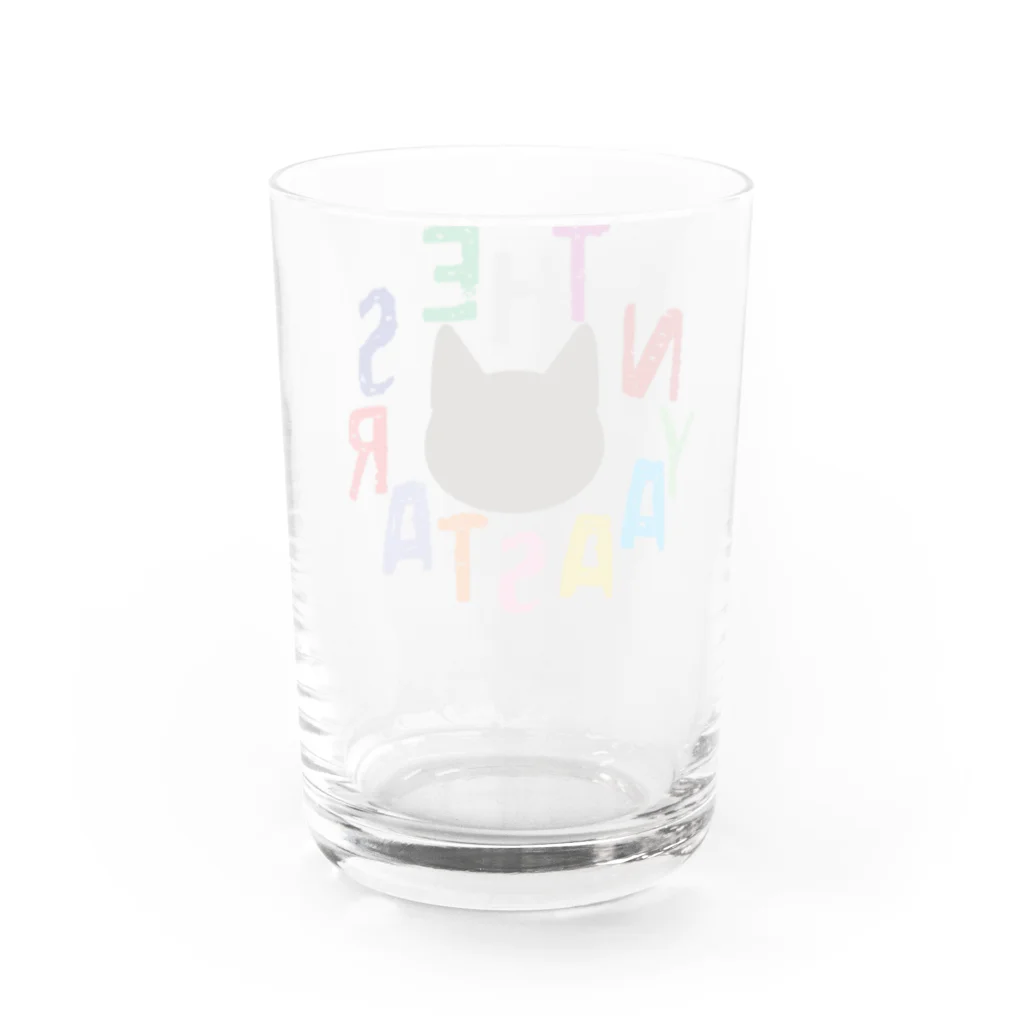 YOSSEY_GOODSのニャアスターズグラス Water Glass :back