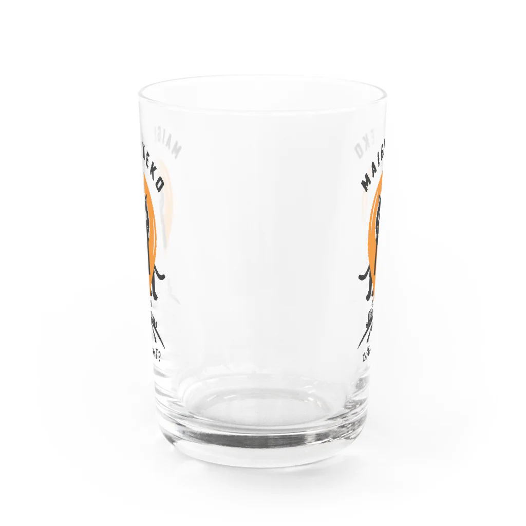 kocoon（コクーン）の（表裏別デザイン）迷子のネコ Water Glass :back