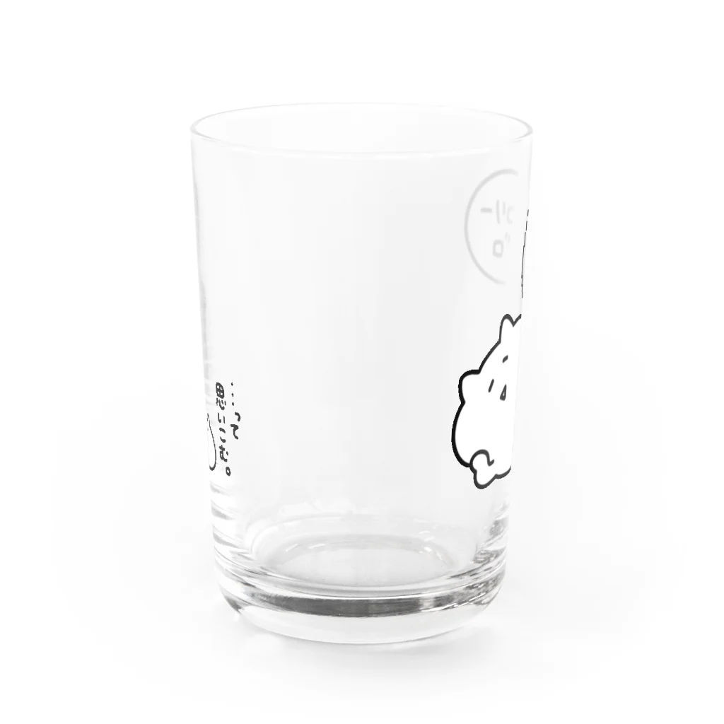umi工房のお店のカロリーゼロ(ゆるいねこ) Water Glass :back