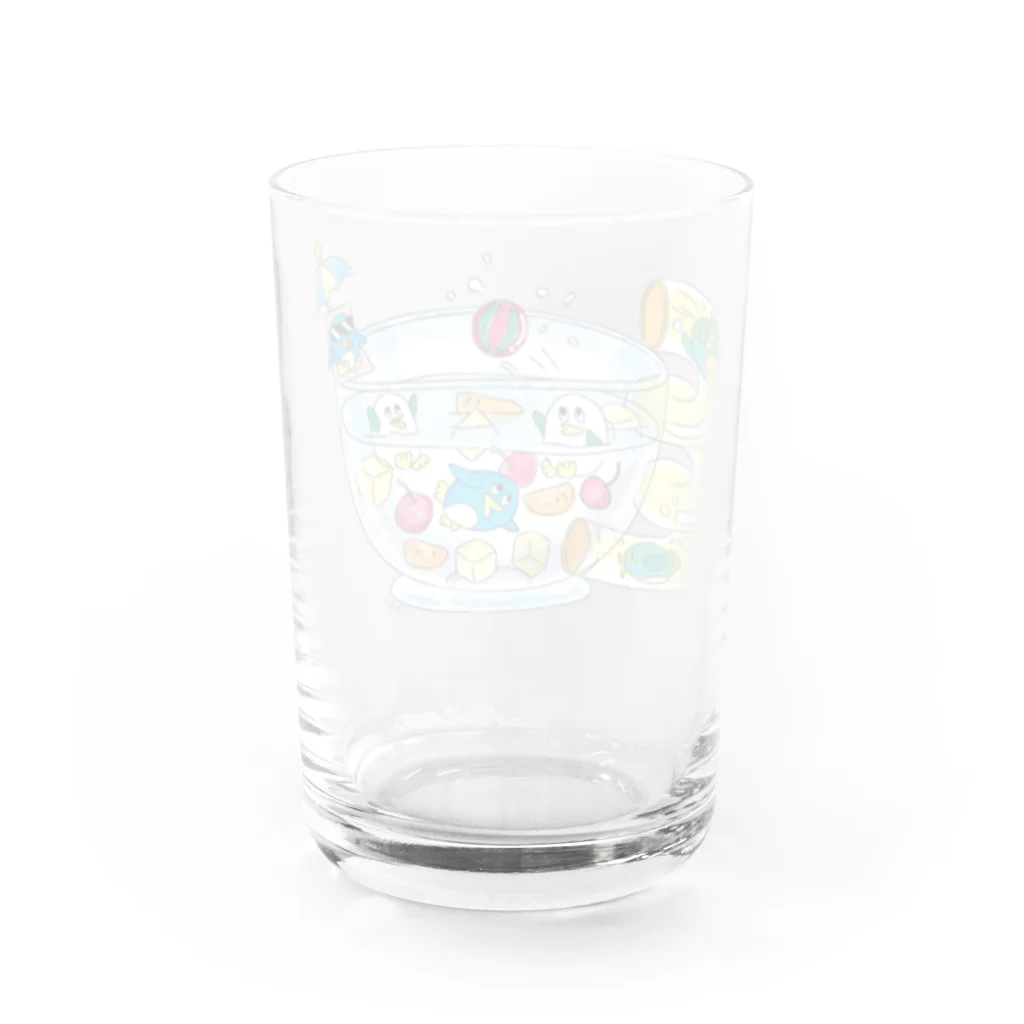 しじょるのペンギンとフルーツポンチ Water Glass :back