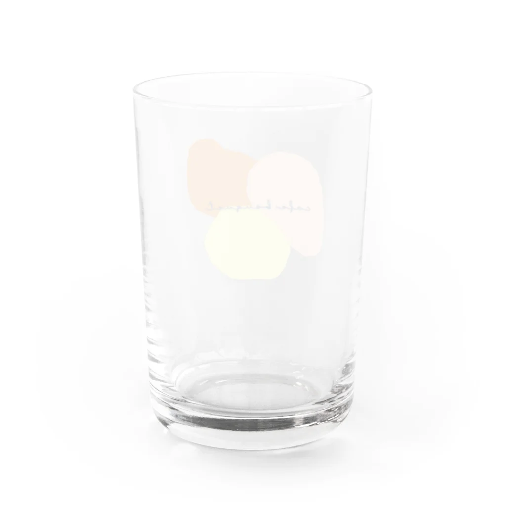 bouquetのcafe bouquet 3color Water Glass :back