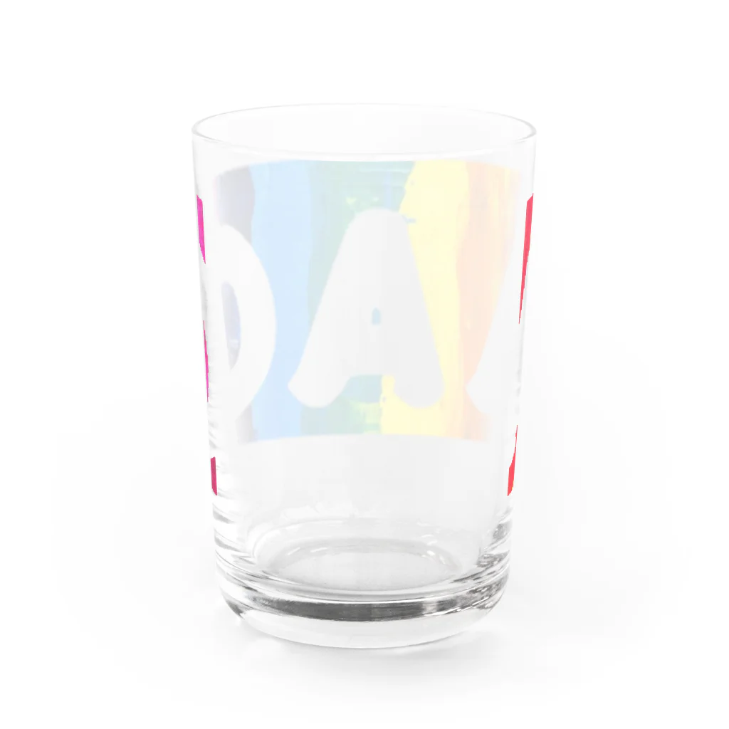 AAOでエイエイオー！のレインボーＡＡＯ Water Glass :back