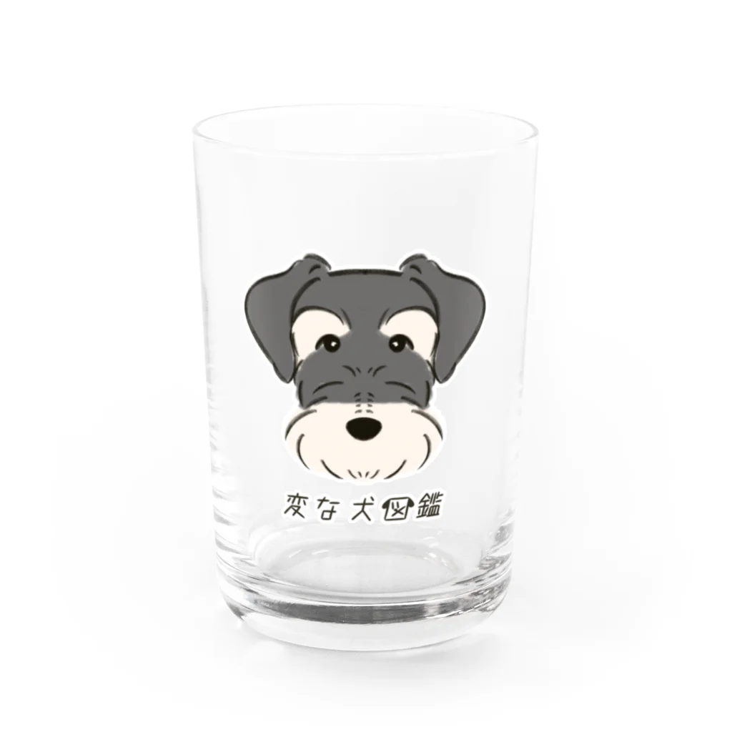 いぬころ｜変な犬図鑑のNo.145 ジャイアントパピーヌ[3] 変な犬図鑑 Water Glass :front