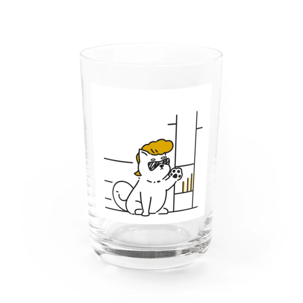 REO-REOのワンキー犬 Water Glass :front