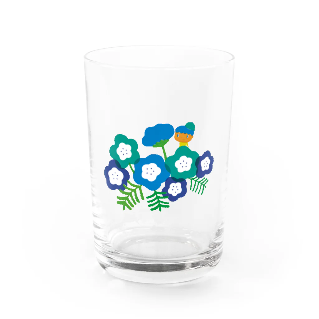マヨマカ社のネモフィラボーイ Water Glass :front