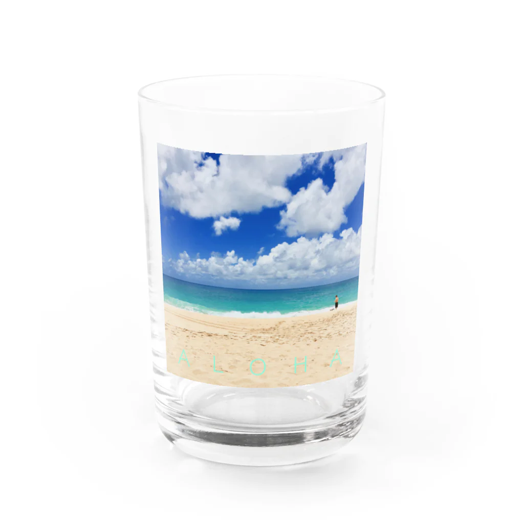 ALOHA from HAWAII 〜ハワイから愛を込めて〜のBLUE HAWAII Water Glass :front