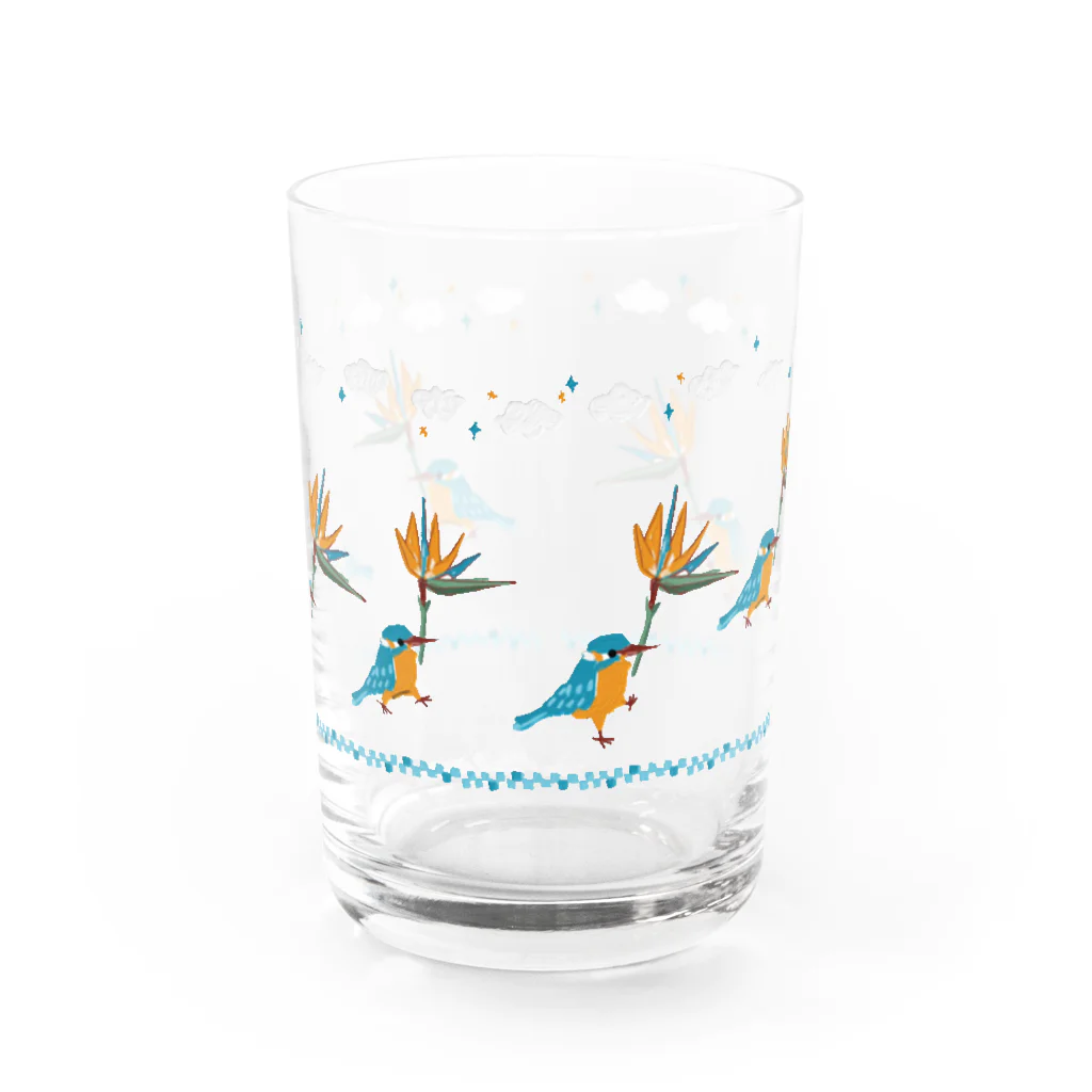 たいやき定食屋のゴクラクチョウカと青い鳥02 Water Glass :front