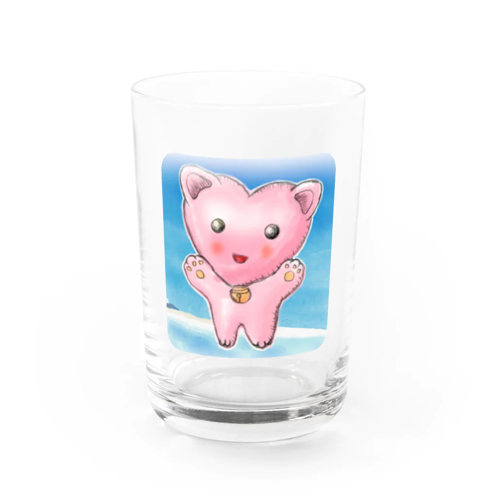 M-LIFEのハーキャット Water Glass :front
