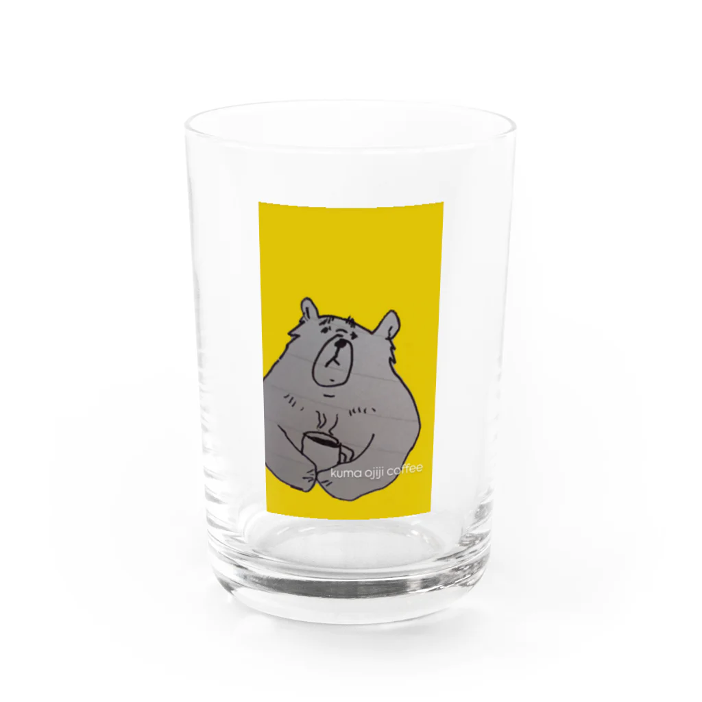 tomo△のkumaojiji coffee Water Glass :front