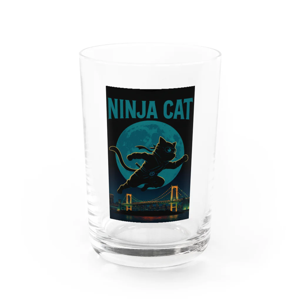 Atena-DesighnのNINJA CAT（2）忍者猫 Water Glass :front
