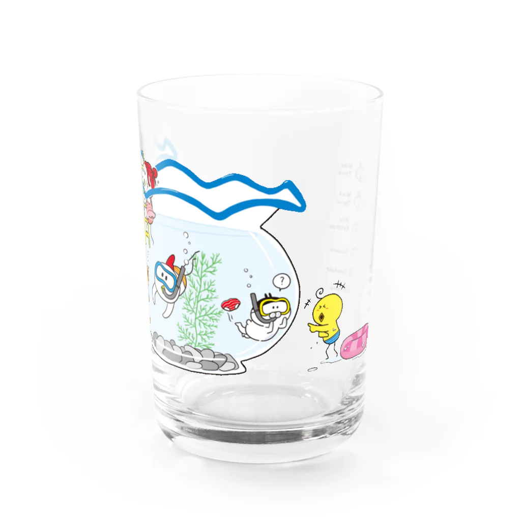 さきとも(muggy)のお店の金魚鉢DE海水浴 Water Glass :front