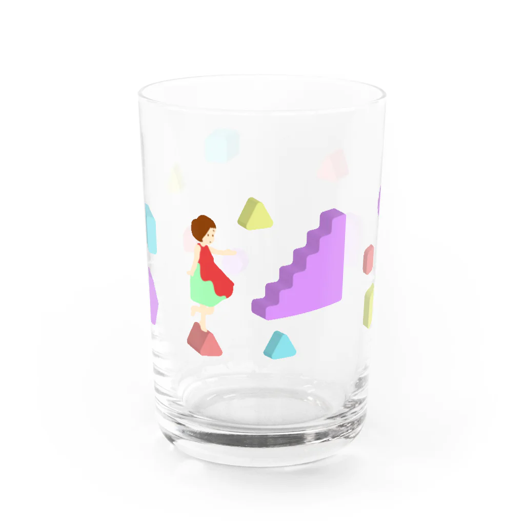 エソラコトのころころアイソメ女子 Water Glass :front