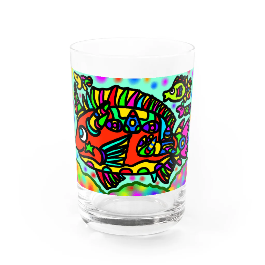 どりほぷのキビレ Water Glass :front