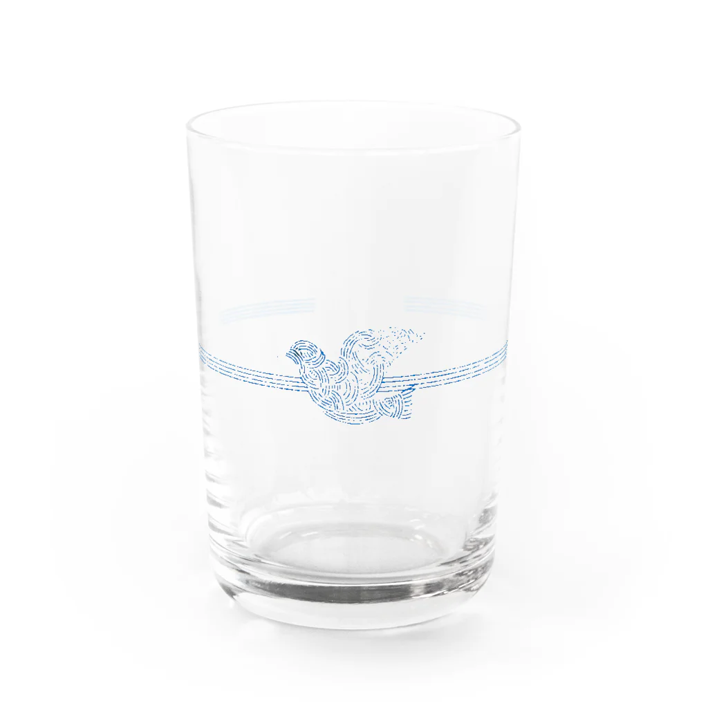 節操のないごった煮のみずひきふうぽっぽ Water Glass :front