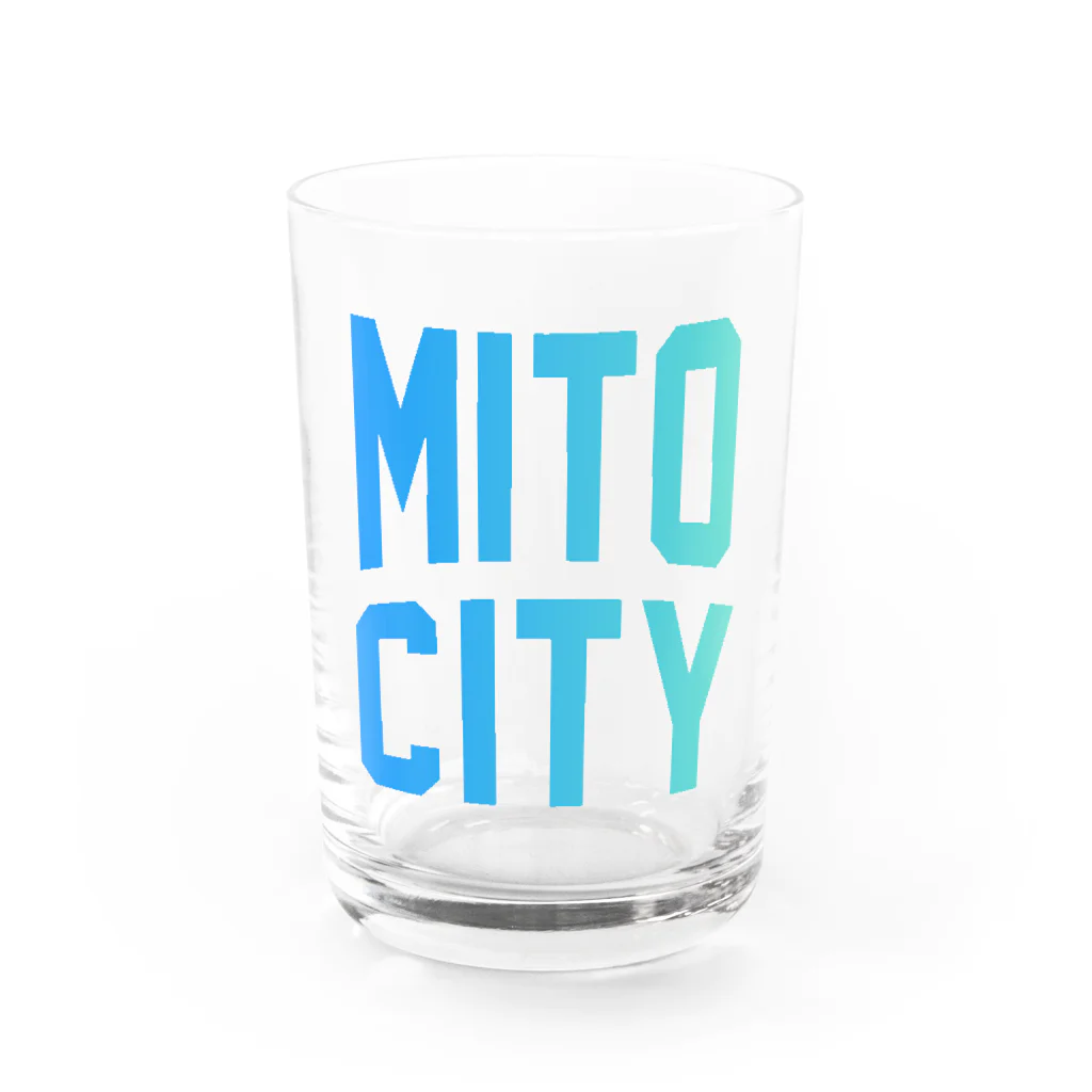 JIMOTOE Wear Local Japanの水戸市 MITO CITY Water Glass :front