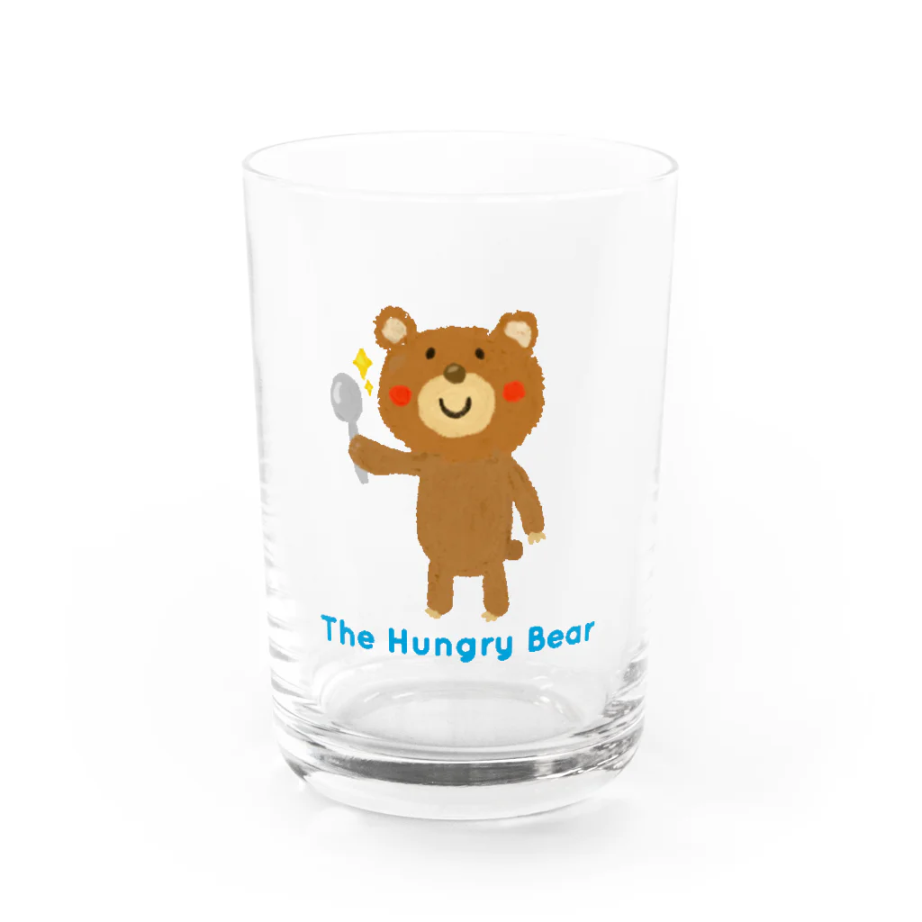 Atelier FunipoのThe Hungry Bear　ロゴあり Water Glass :front