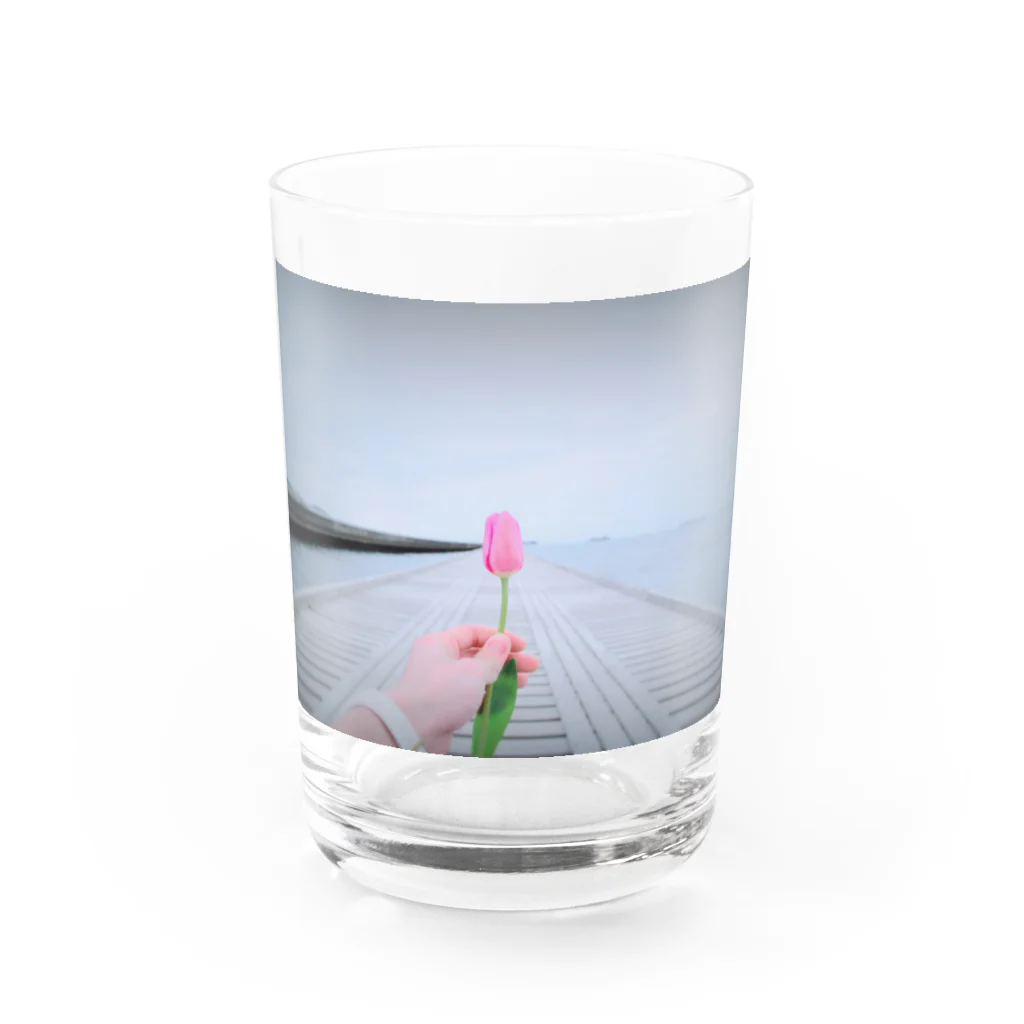 K-sampoのガラスのチューリップ（グラス） Water Glass :front