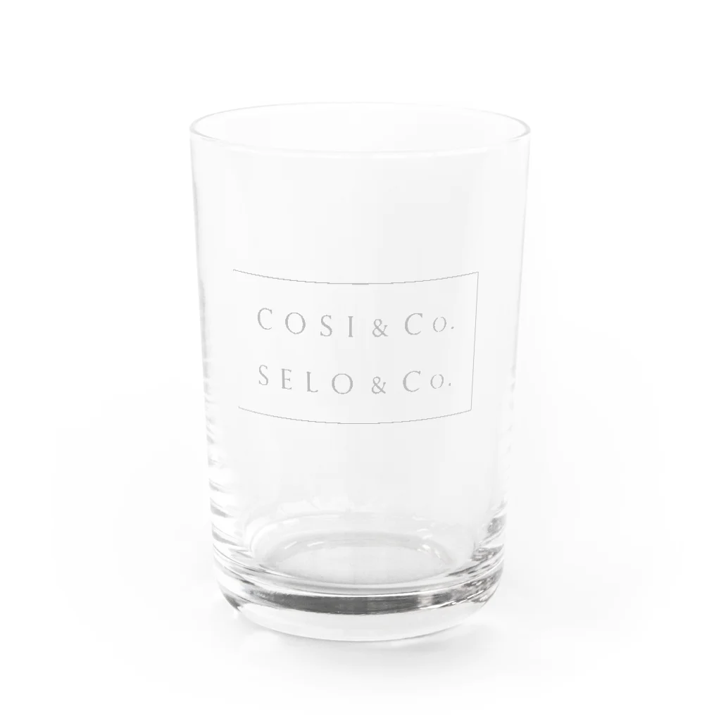 mimitabDECK.Kのこしあんどこ 白あんどこ（シルバーカラー） Water Glass :front
