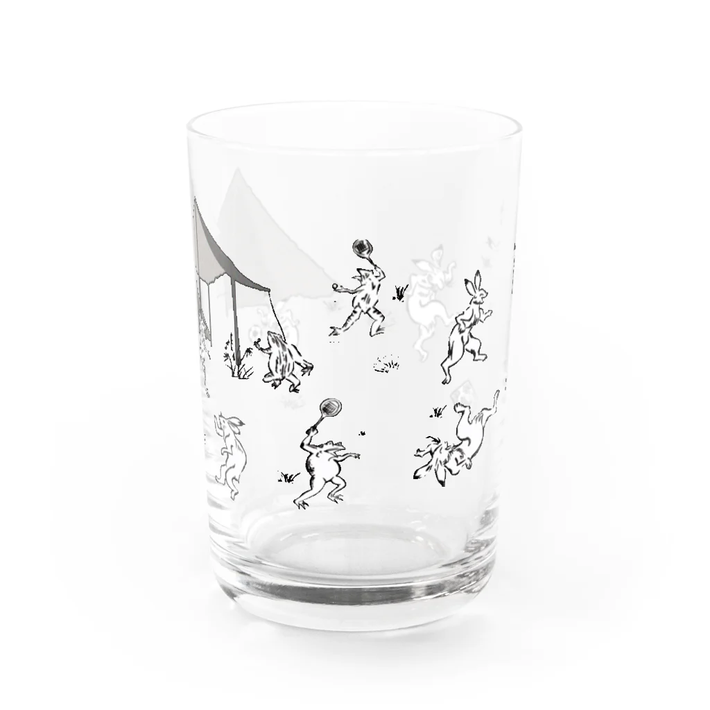 WAMI ART　ホツマツタヱ同好会の野営(キャンプ) Water Glass :front