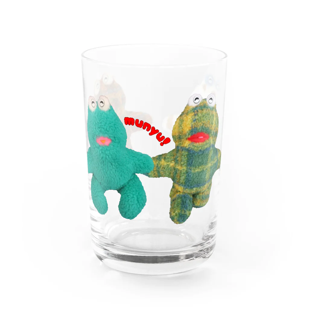 むにゅのなかよしけろポコ Water Glass :front