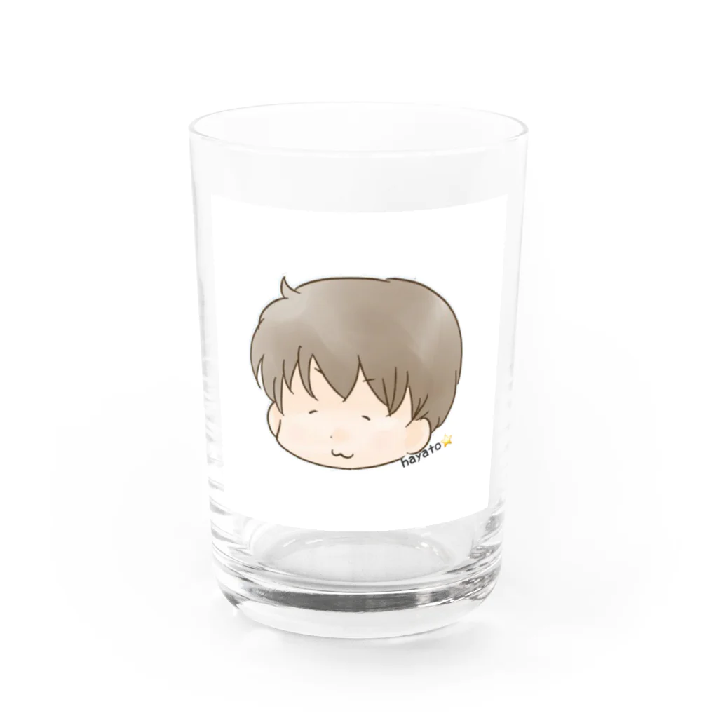 まりかのはやとさん Water Glass :front