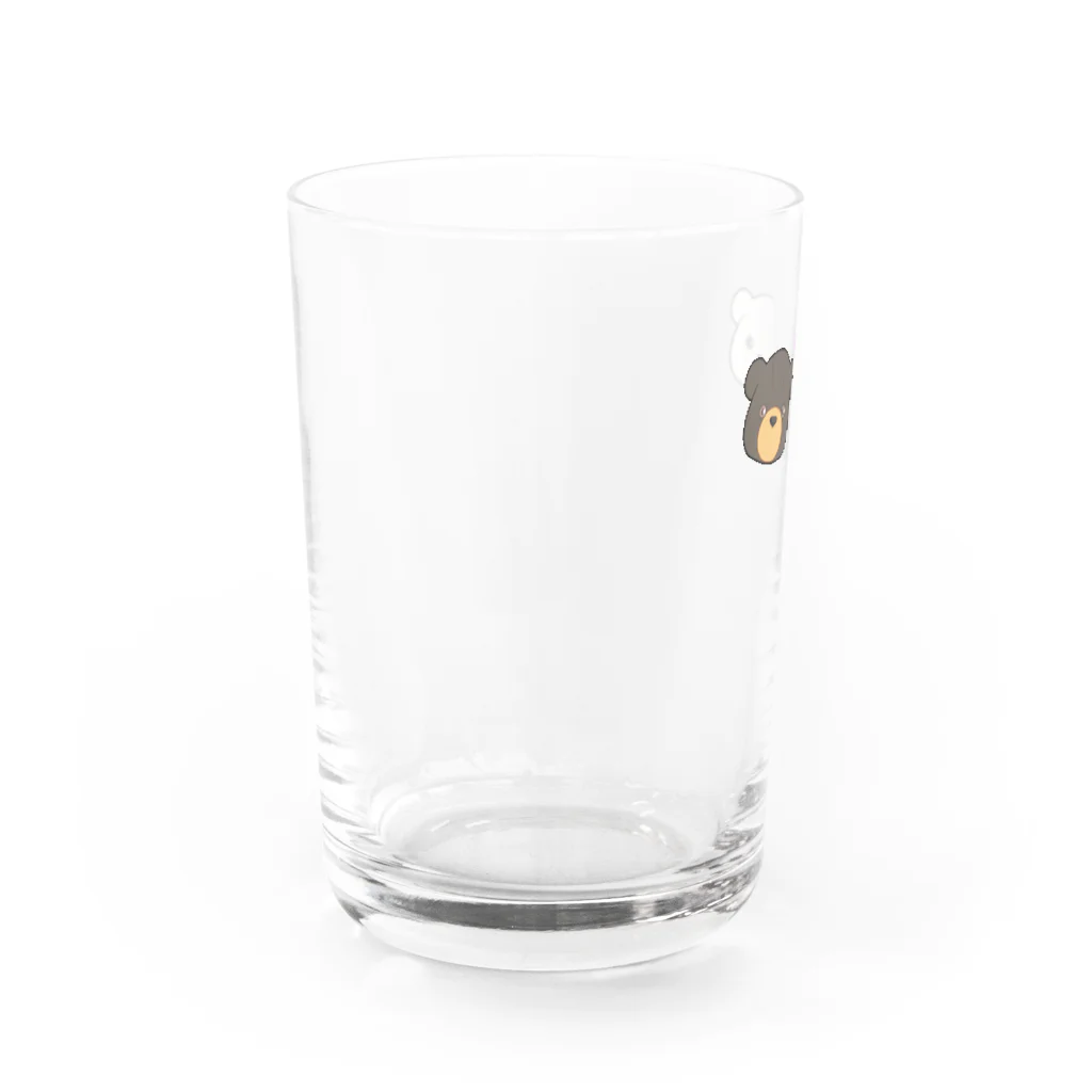 miyokoyuのシロクマくんとクロクマくん Water Glass :left