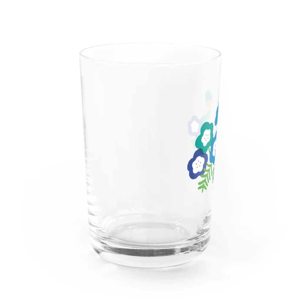 マヨマカ社のネモフィラボーイ Water Glass :left